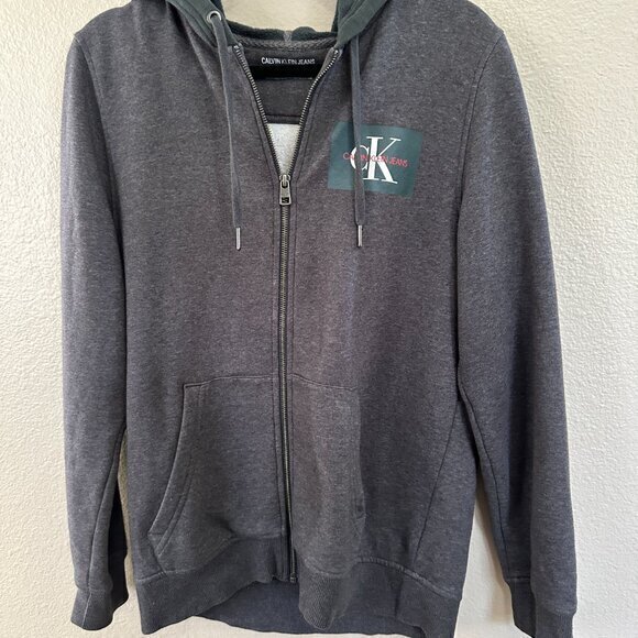 Calvin Klein Gray Zip Up Jacket ‎ Size Medium - Picture 2 of 8